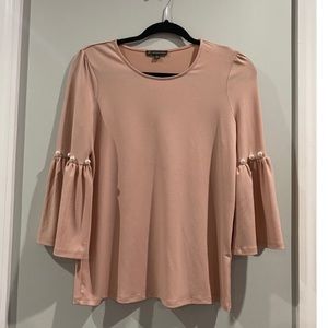 ADRIANNA PAPELL PINK BLOUSE